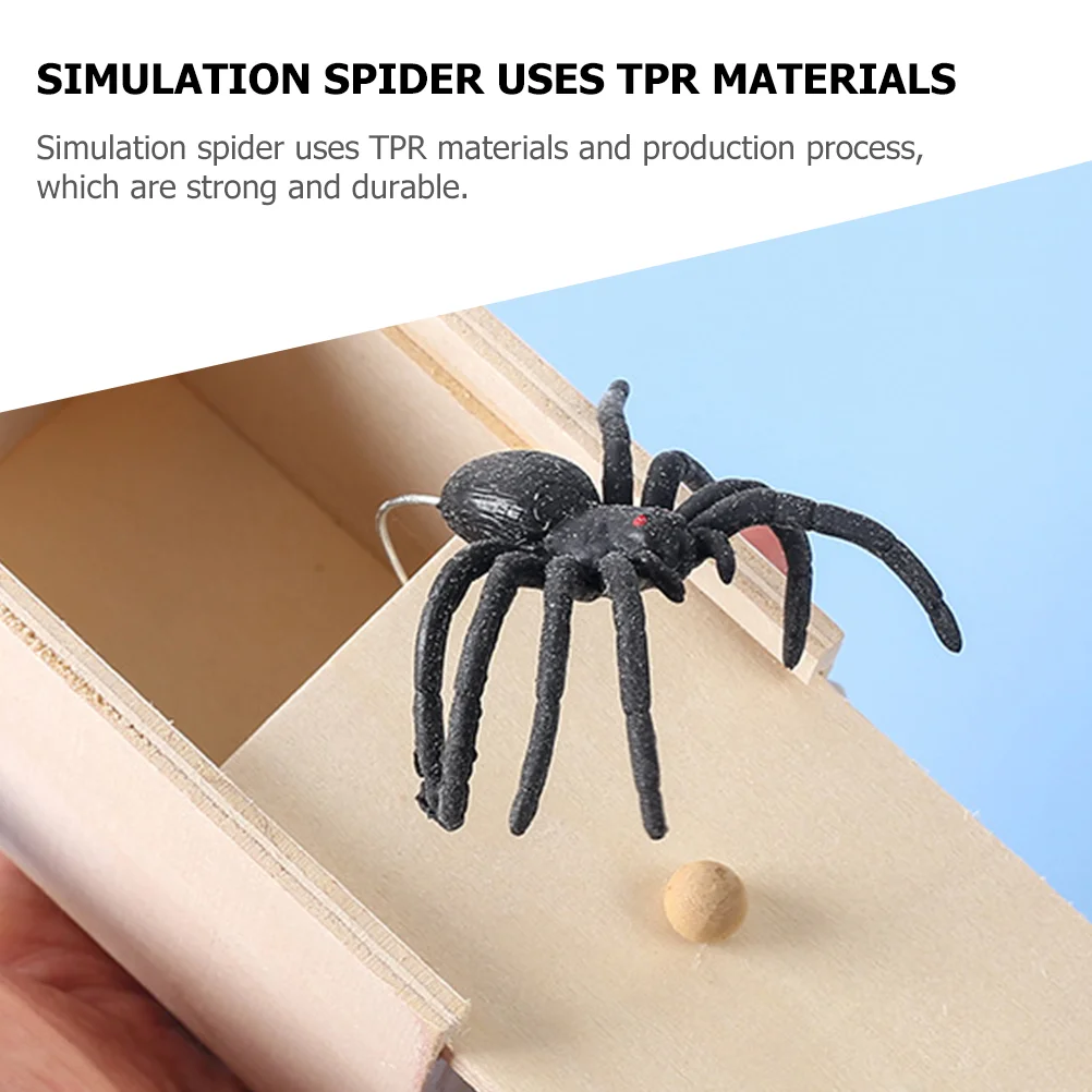 6 Pcs Decor Spider Fake Prop Halloween Scene Supplies Spoof Decorations Models Props Scary Spiders Black Prank Trick