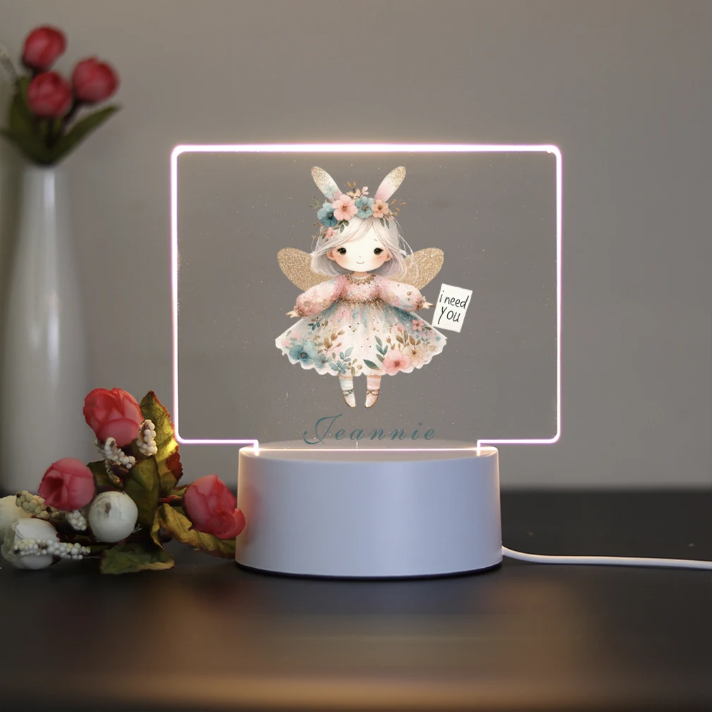 Modern minimalist custom light panel elf Bedroom bedside ambient light Bedroom Decoration Christmas Birthday Gift