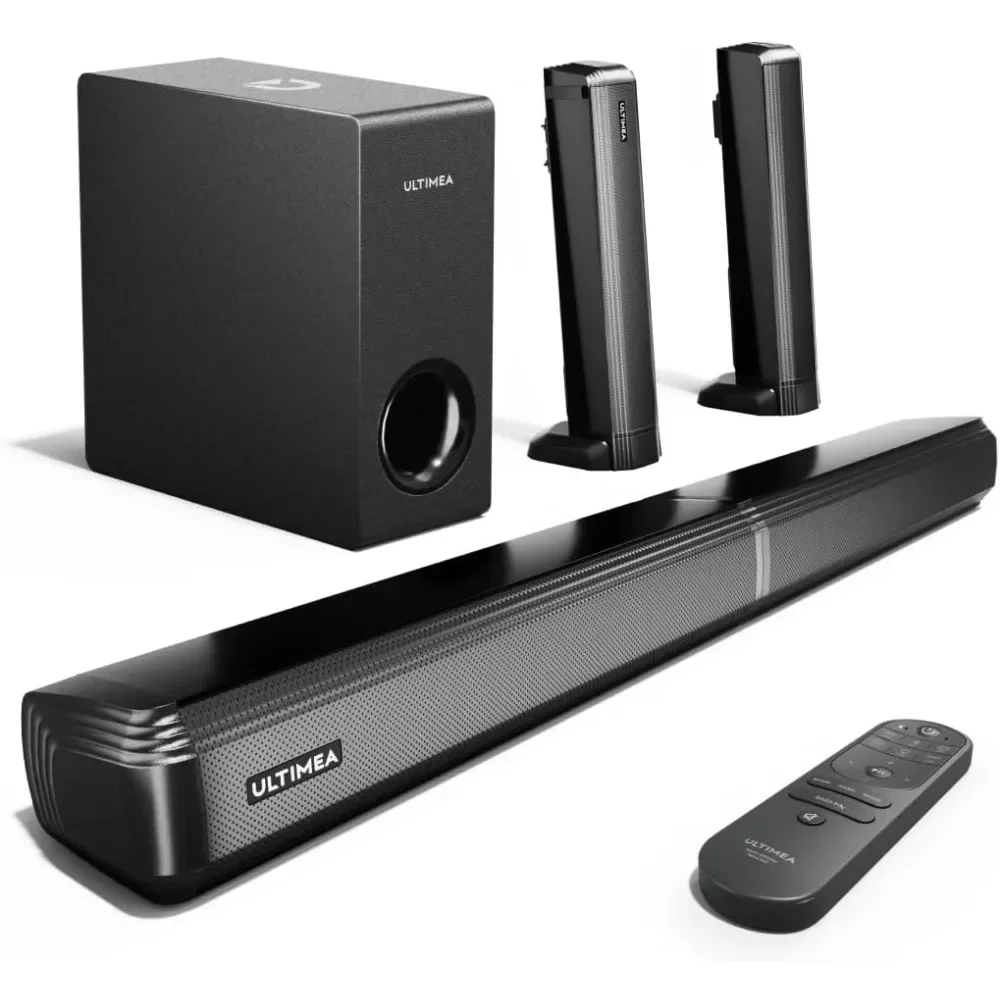 

4.1ch Sound Bar For Smart TV With Subwoofer, Peak Power 200W, 2-in-1 Detachable Soundbar For TV, Bluetooth 5.3