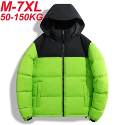 Winter Puffer Jacket Men/Women Korean Unisex Couples Oversizd Parka Coats Hooded Waterproof Thermal Warm Jackets Big Size 8xl