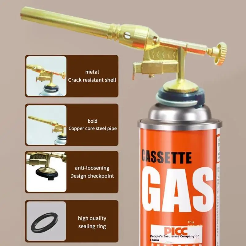 Portable Copper Welding Gas Torch Flame Butane Gas Burner Outdoor Camping BBQ Kitchen Lighter Welding Equipment Flamethrower^.~