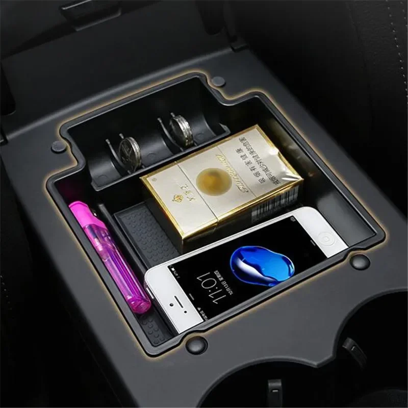 Automobile Armrest Storage Box For Porsche Macan Macan S 2014-2019 Center Console Container Storage Organizer Accessories