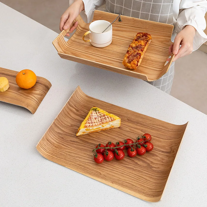 HeMu Bread and Fruit Tray Customized Rectangular Water Willow Tray Cake Bakery Tray Special Tray For Hotel Restaurant Bakery