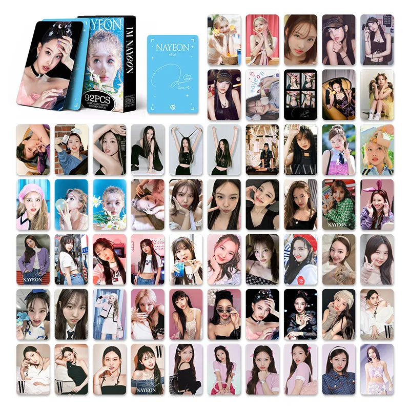 Imagem -03 - Kpop Idol Girl Group Cartões Lomo Novo Álbum Nayeon Photocards Cartões de Impressão Fotográfica hd Imagem Fãs Presentes Coleção 92 Pcs por Conjunto