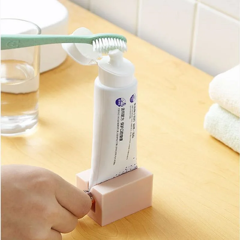 Dispensador de pasta de dientes, exprimidor, accesorios de baño, soporte para pasta de dientes, organizador, tinte para el cabello, exprimidor creativo cosmético sin residuos, 1 ud.