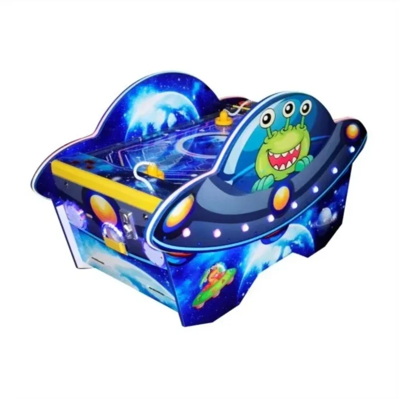 Coin-operated air hockey arcade game machine children's space theme home aviation field padding commercial