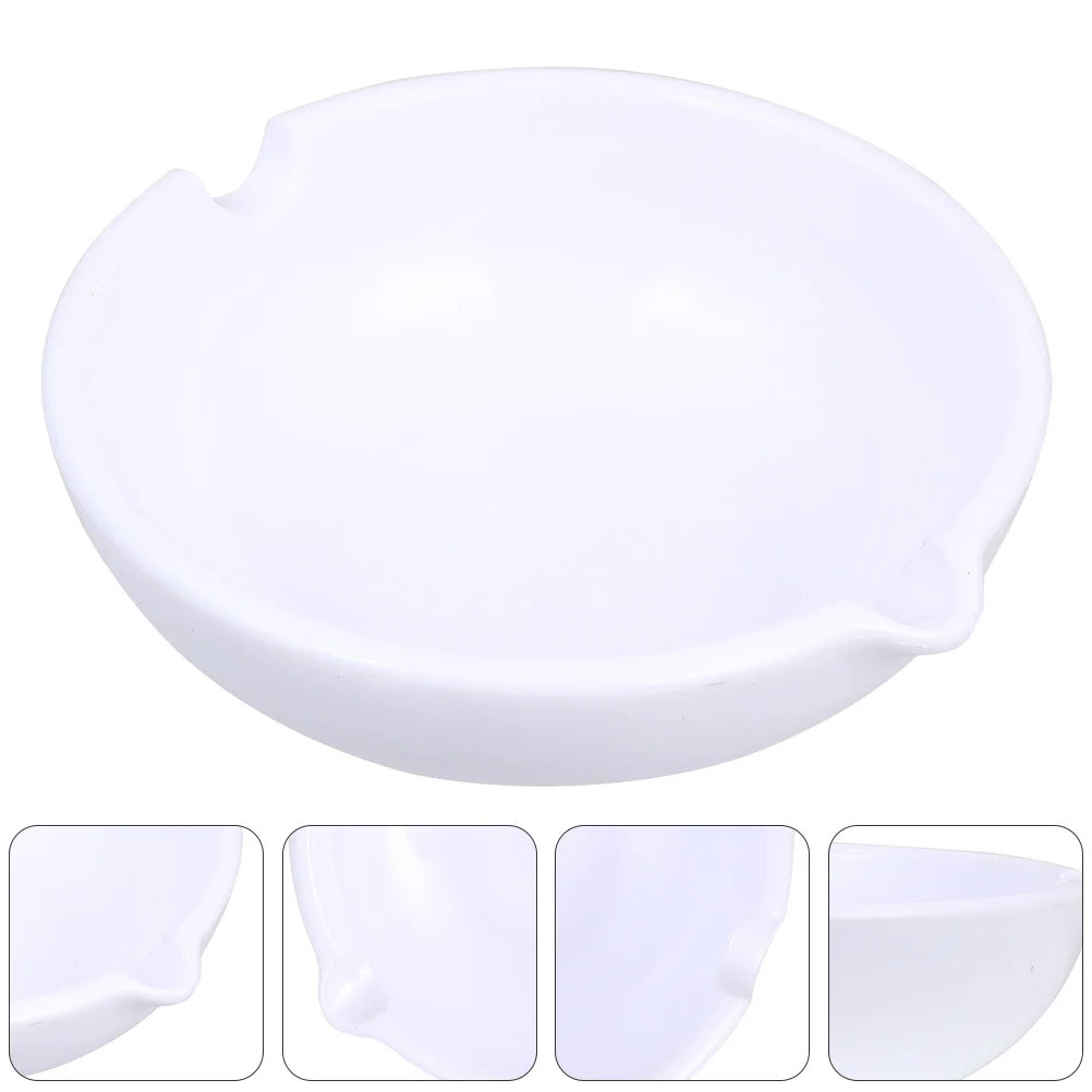 

1Set Practical Ink Dishes Imitation Porcelain White Durable and Long Lasting Calligraphy Practice Gift Ink Dishes
