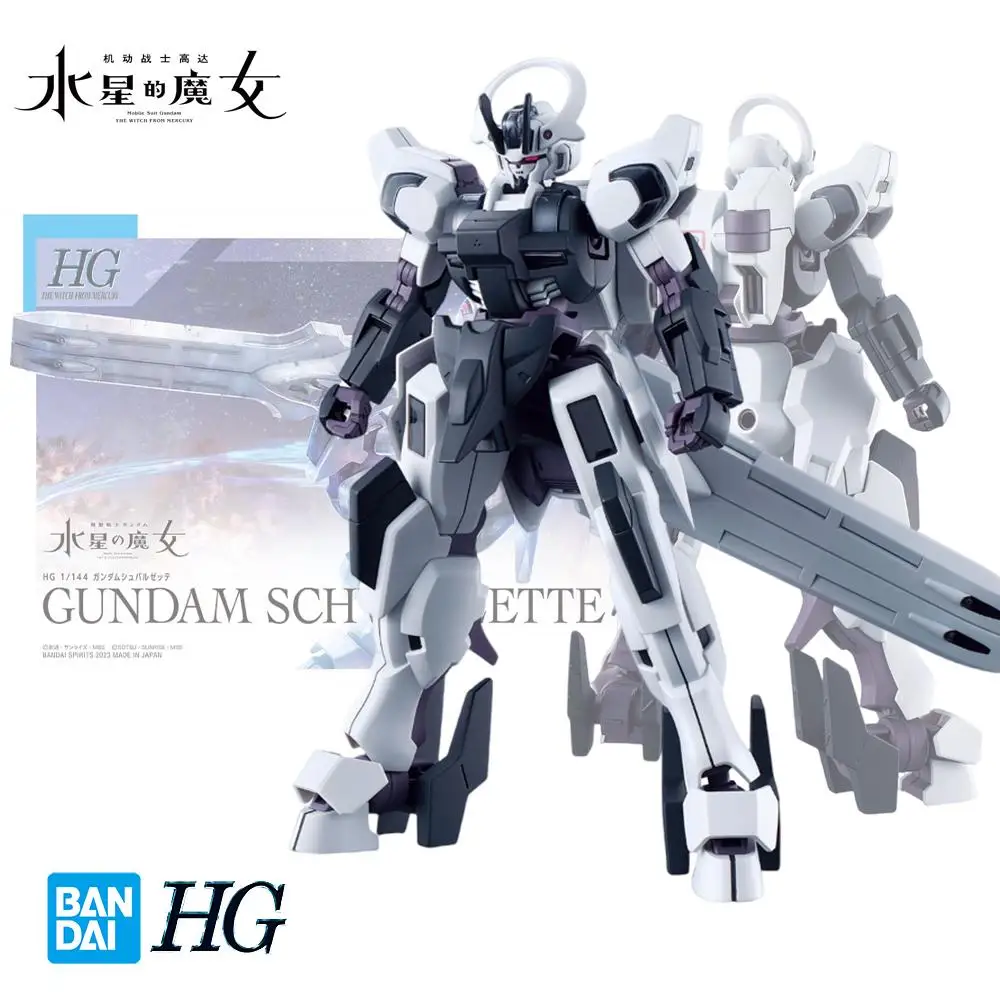 

Bandai Genuine HG 1/144 Gundam Schwarzette MDX-0003 Anime Action Figure Assembly Toys Collectible Model Decorative Toy Gifts