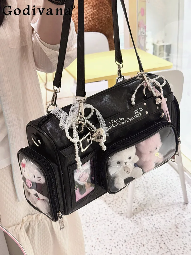 

Y2K Subculture Japanese Original Lolita Pain Bag Cute Doll Feeling Baby Bags Commuting Versatile Large-capacity Shoulder Bag