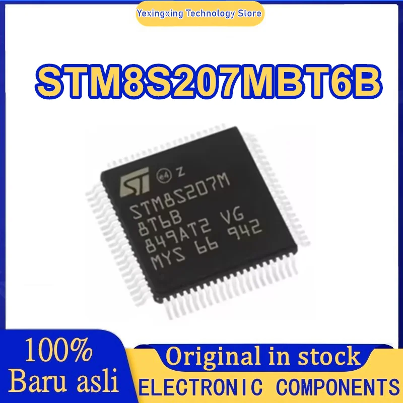 5PCS STM8S207MBT6B STM8S207MBT6 STM8S207MB STM8S207 STM8S STM8 STM IC MCU Chip LQFP-80 in Stock 100% New Origin