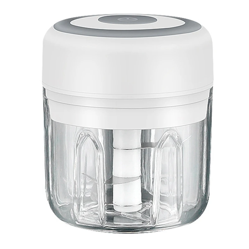 ミニUSB電気肉挽き肉、ニンニクチョッパー、充電式シュレッダー、フードプロセッサー、250ml