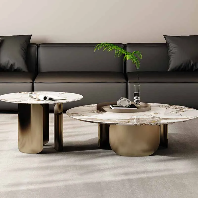 

Round Luxury Coffee Tables Clear Large Unique Design Nordic Coffee Tables Living Room Floor Mesa Centro Salon Home Furniture