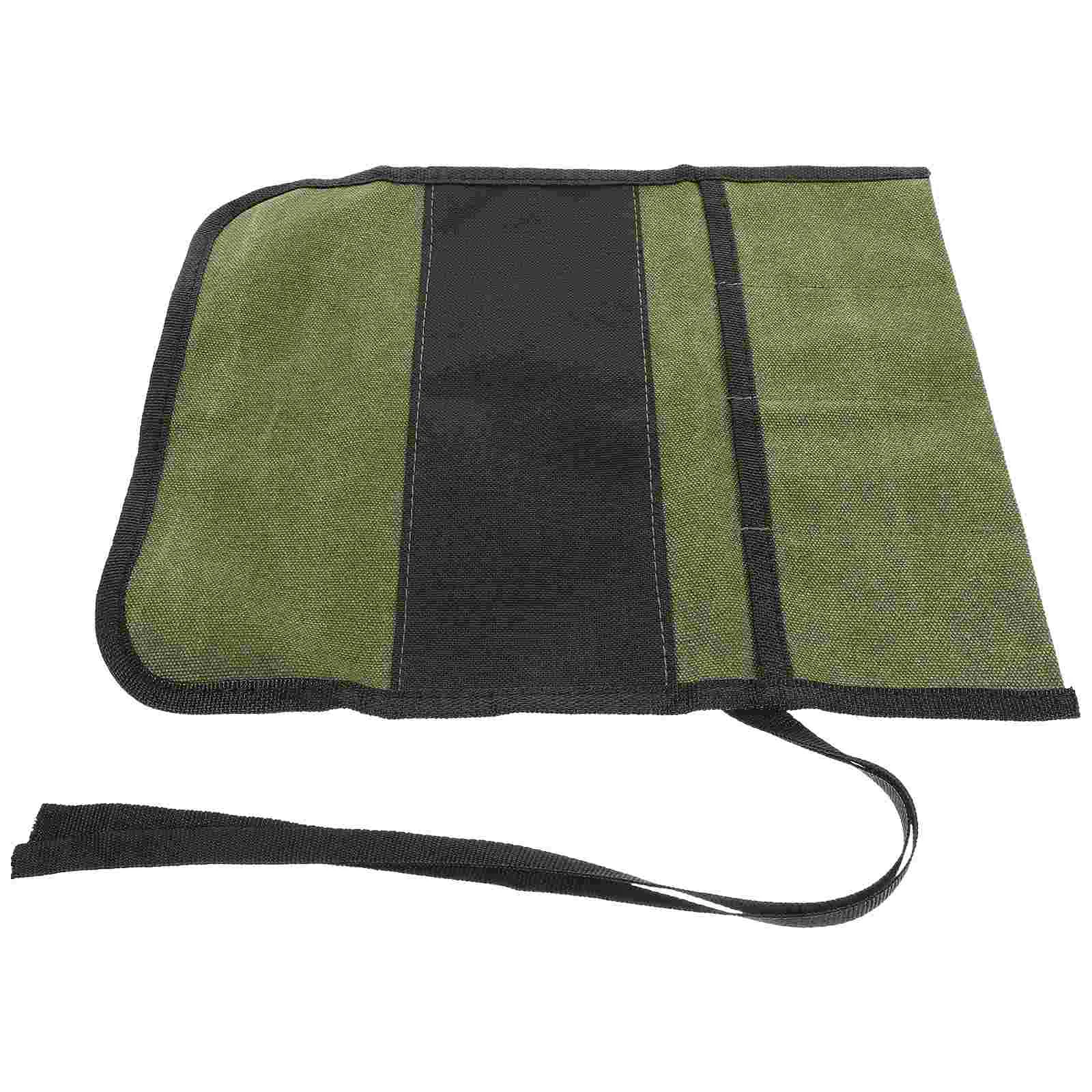 Tool Roll Bag Canvas Tool Pouch Roll Up Pouch Spanner Organizer Wrench Pouch tool bag bags for tools small tool bag