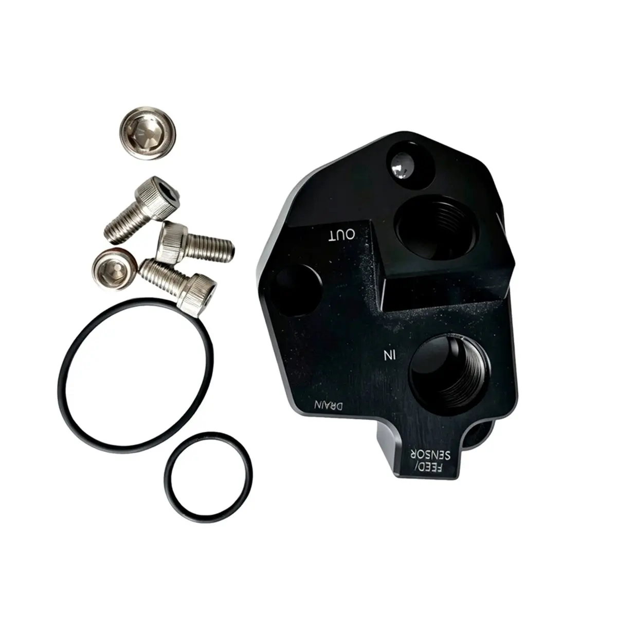 GOODT37C Car Oil Filter Relocation and Oil Cooler Adapter for Ford 5.0 Coyote V8 Gen 2-3 Accessories