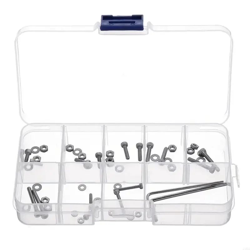 50pcs/set Universal Rotation Headshell cartridges Mounting Steel Bolts Hexagonal Tool for Head Screws Nut Set