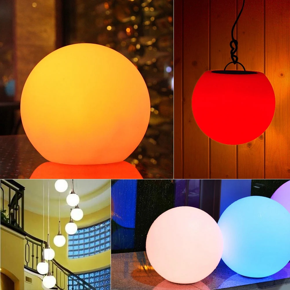 

Rechargeable LED Ball Light Bedroom Decorative Remote Control Lamp Christmas Halloween Party Waterproof LED Ball Light