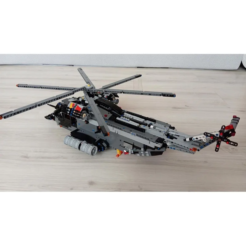 MOC-244693 都市航空輸送ヘリコプター ビルディングブロックモデル 1937 ピース クリエイティブな誕生日おもちゃギフト 男の子や子供向け