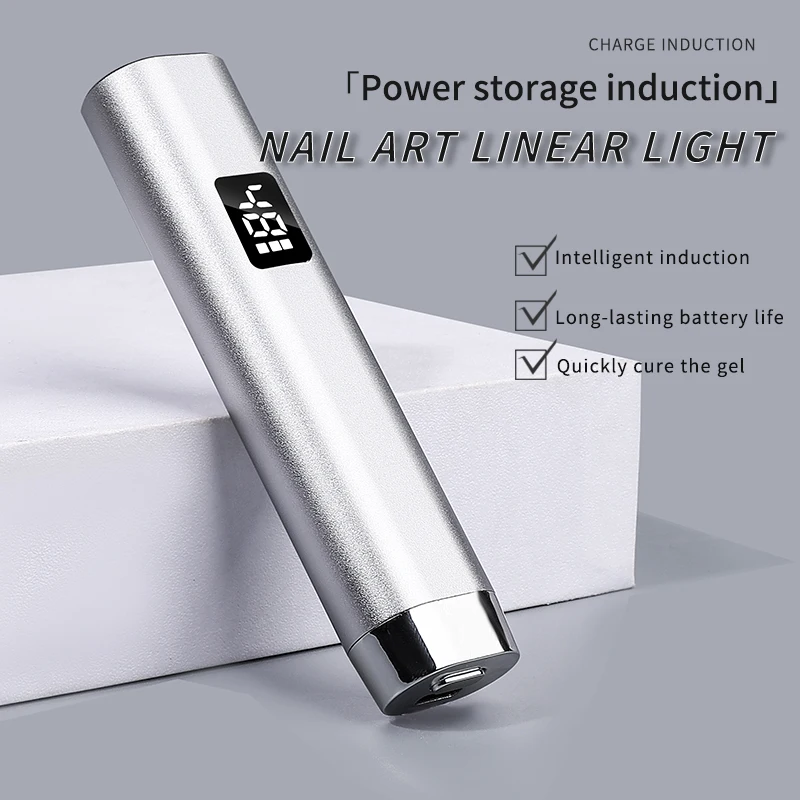 Nail Pin Cure Lamp Uv Led Draadloze oplaadbare zaklamp voor nagels Manicure Led Ultraviolette gellamp Draagbare cabine