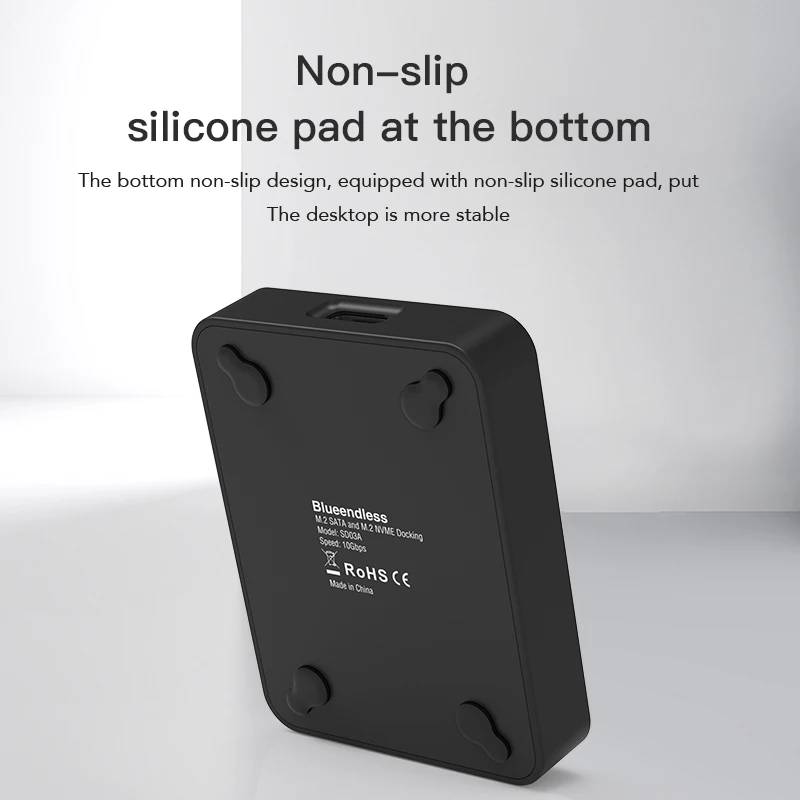 External SSD Hard Disk M.2 SSD Enclosure 10G Reading Writing Speed SSD Case For M.2 NVME SATA SSD Docking Station Plug and play