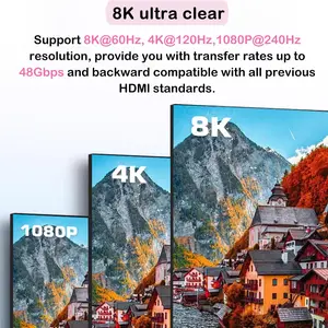 HDMI -kompatibler bidirektionaler Schalter, 2 in 1, 4K, 120 Hz, HDMI -Teiler, IR -Fernschalter, PC, TV, PS4, Xbox, PS5, 8K, 60Hz 8 Hauptverkauf POSCA PC 8K - №6