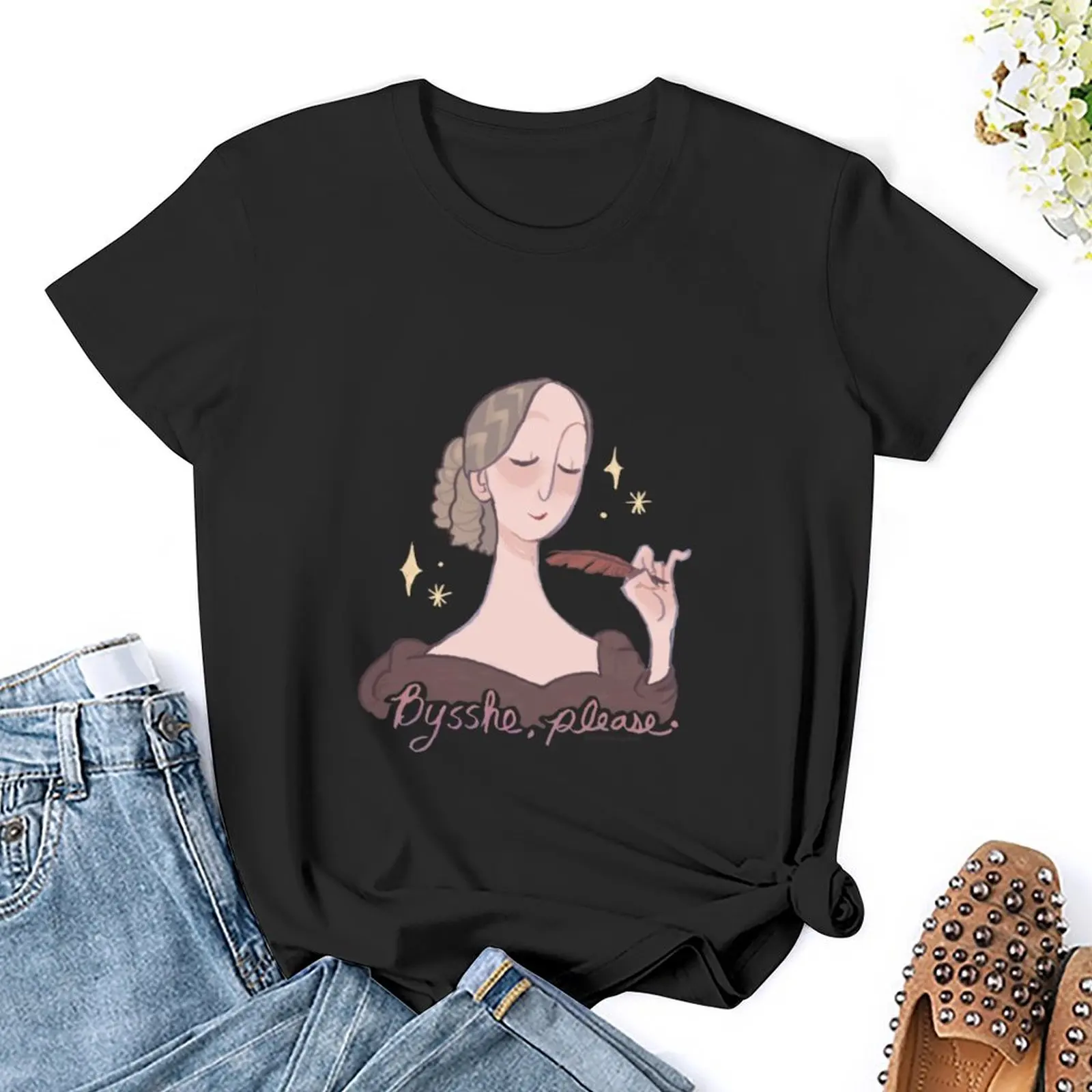 T-shirt graphique Mary Shelley pour femmes, t-shirts rock and roll, abonnés