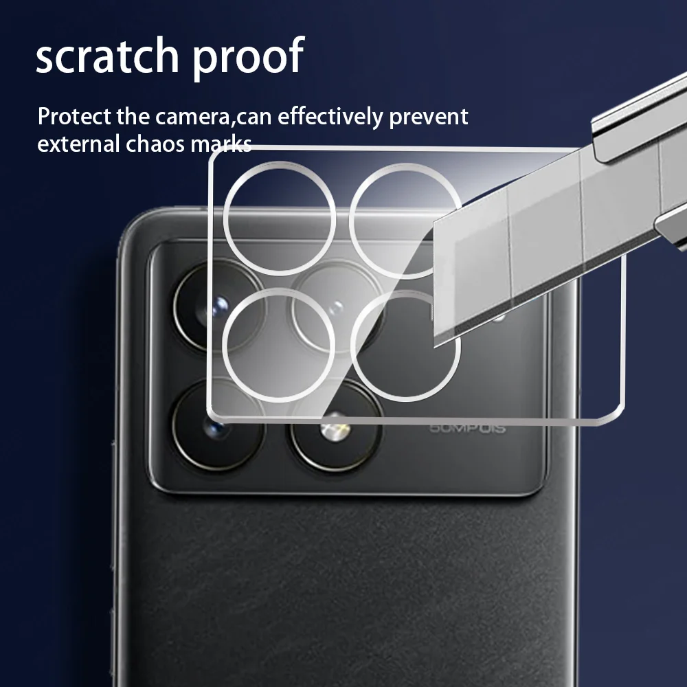 3D Clear Camera Tempered Glass For Xiaomi Poco F6 Pro Lens Cover Protector Case On Pocophne F6Pro Little F 6 PocoF6 PocoF6Pro 5G