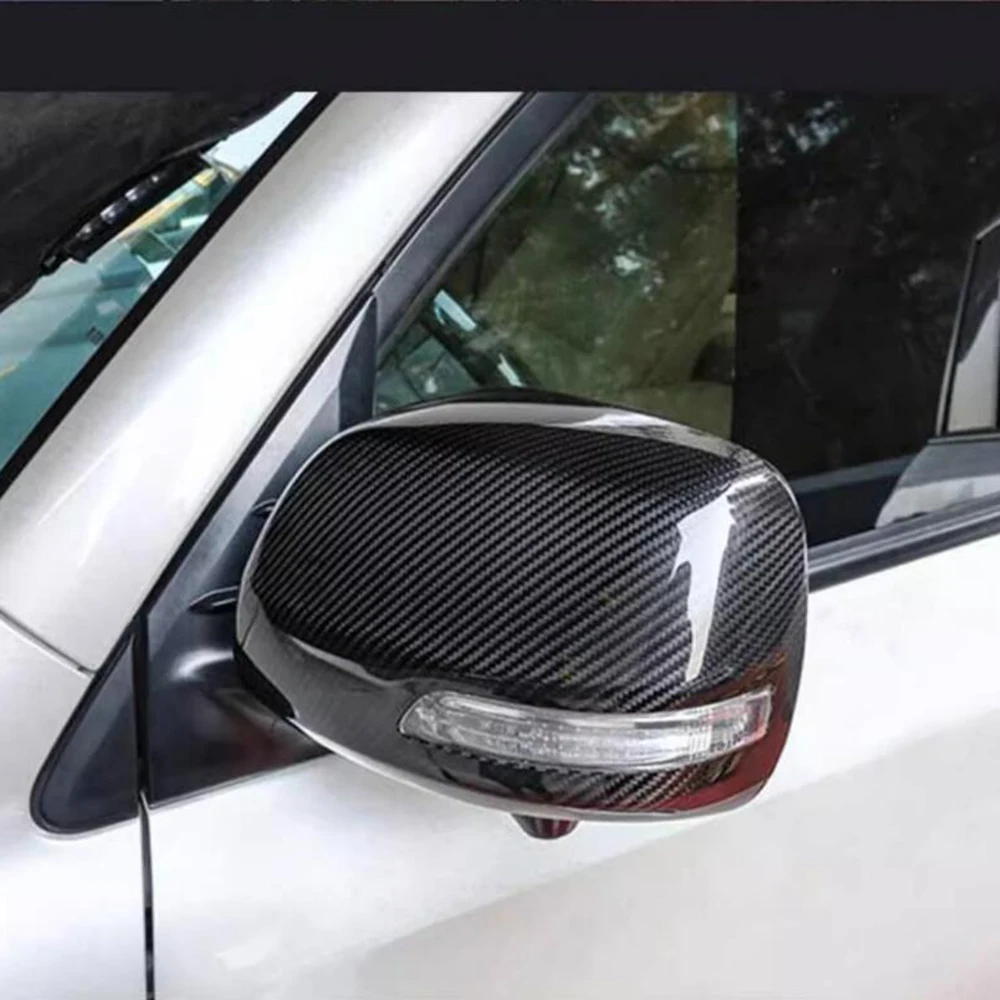 For Toyota Land Cruiser 200 LC200 FJ200 Prado 150 LC150 FJ150 Side Mirror Cover Rear View Overlay Lamp Chrome Car Styling