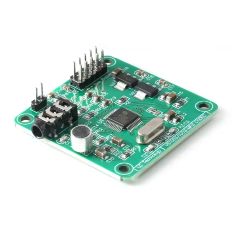1Pcs/lot New VS1053 MP3 Decoding Module Development Board SPI interface OGG Encoding Recording Control Signal Filter VS1053B