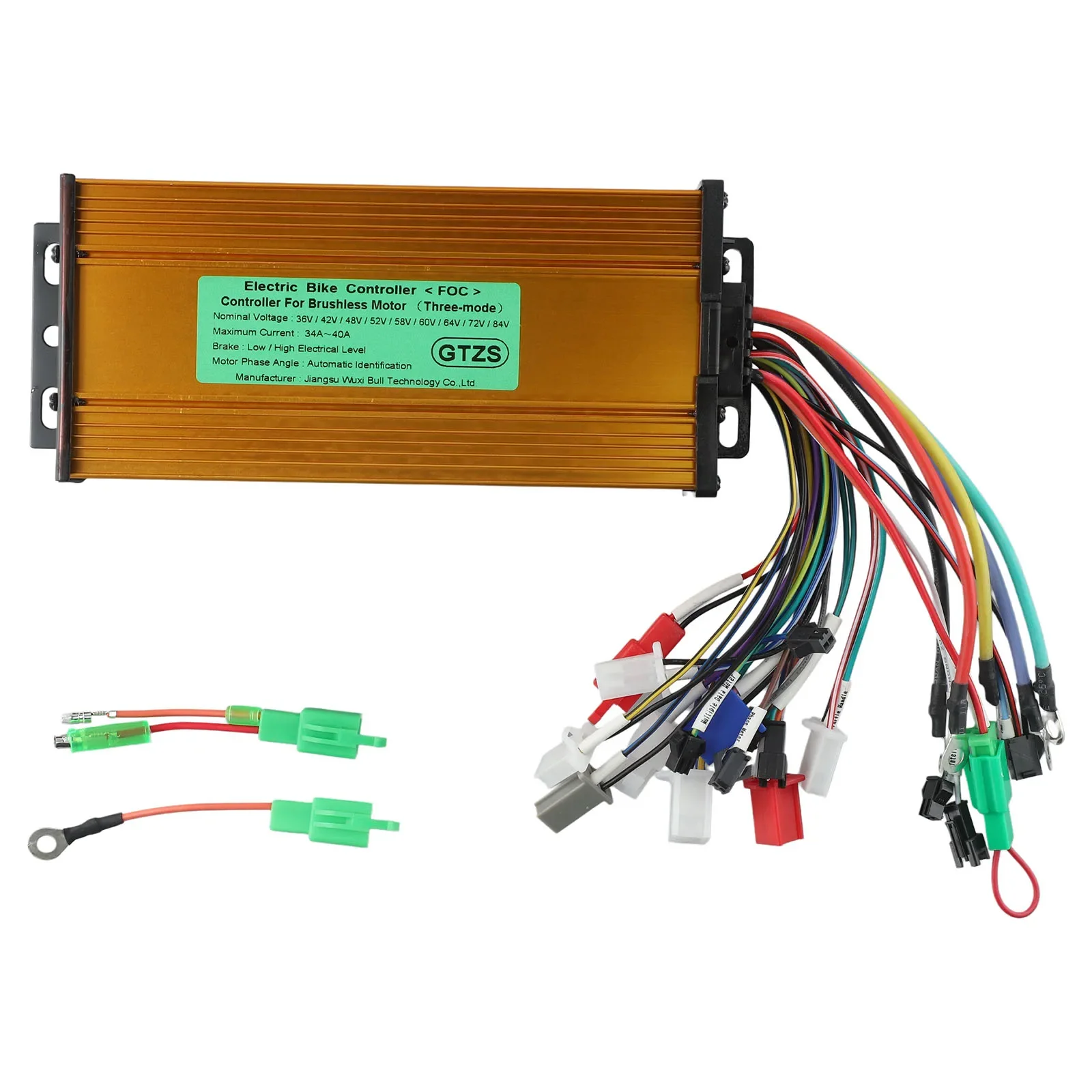 1200W Sine Wave Brushless Controller 48V/60V/64V/72V 35A 15 MOSFET 215x85x45mm Electric Scooters E-Bikes Bicycles Accessories