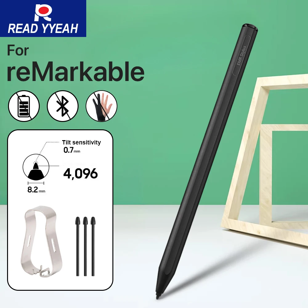 

Pencil For ReMarkable 2 Magnetic Pen With Eraser 4096 EMR Pen Stylus Digital Touch Pen Sensitivity Palm Rejection Pen And Tilt