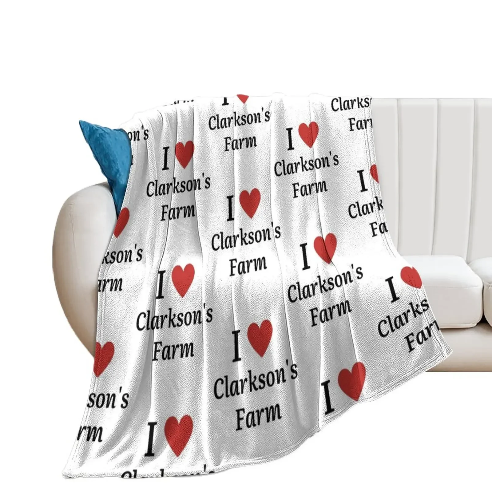 I Love Clarkson_s Farm Throw Blanket Multi-Purpose Soft Beds Luxury Designer Furrys Blankets