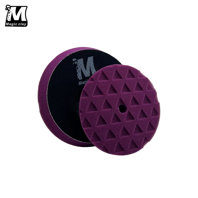 

Автомобильная губка для вощения, шерстяное колесо, автокраска, полировальные подушечки, автомобильный гаджет, фиолетовая треугольная пенопластовая полировальная подушечка, полировальная шлифовальная подушечка