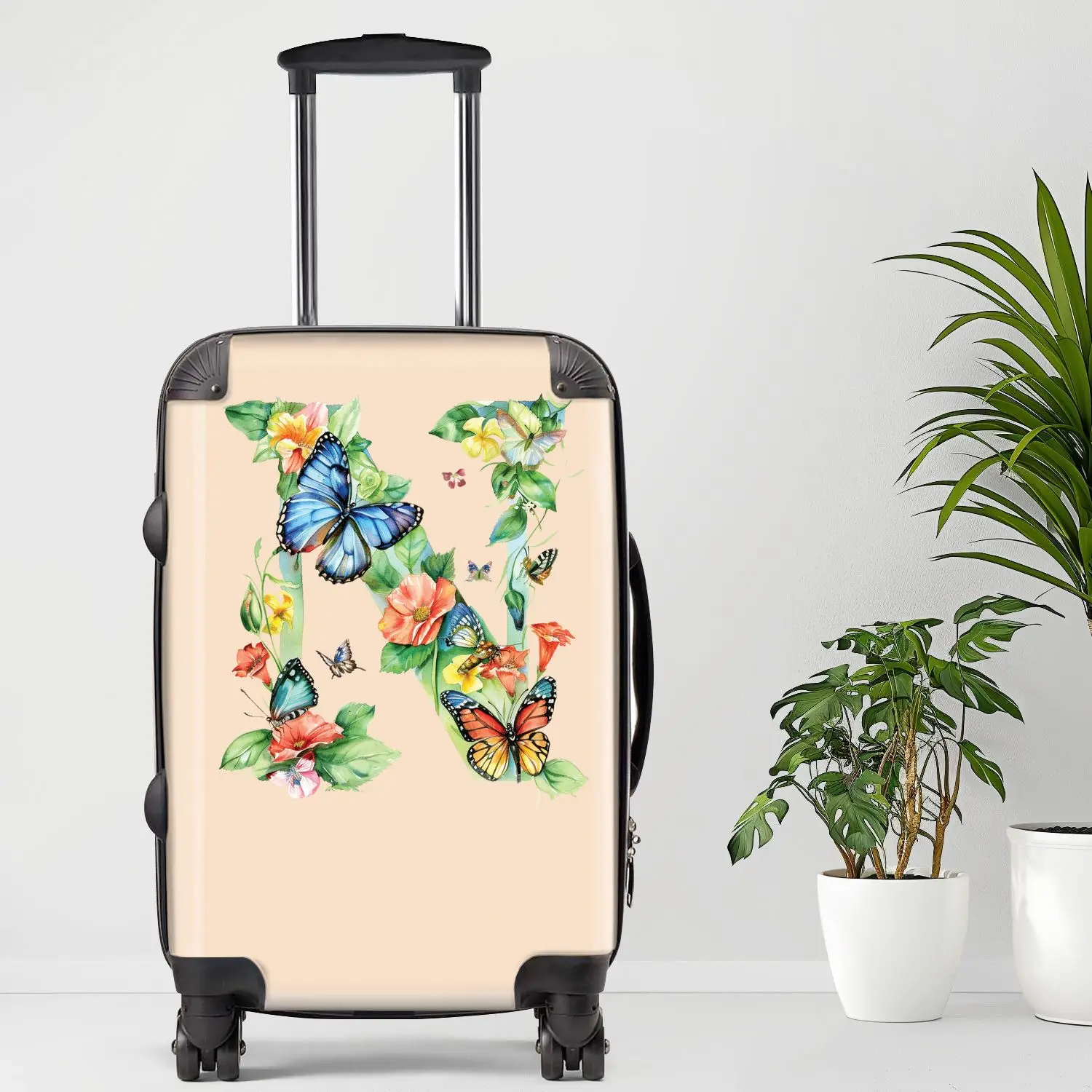 

Letter N Luggage, 20/24/28 Inch Luggage, Carry-On, Custom Luggage, Luggage Set, Suitcase, Travel, Vacation, Cabin Suitcase, Cust