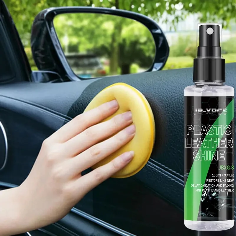 

Car Plastic Leather Restorer Agent Interior Refurbishment Coating Prevent Oxidation More Shine Cleaner Renovator Spray XG-3