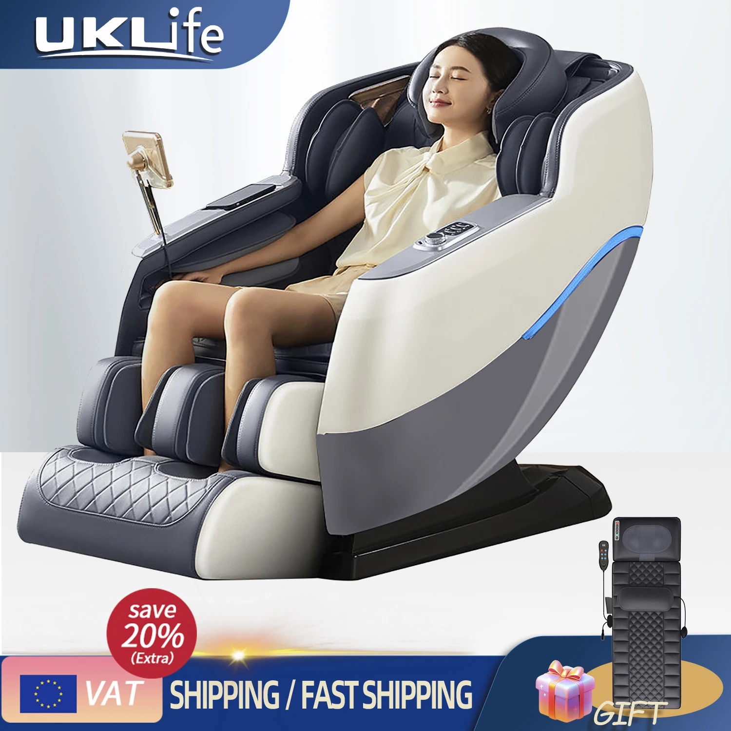 

3 Year Warranty 4D Home Zero Gravity Airbag Full Body Massage Chairs Heat Massage Sofa Office chair AI Body Shape Detection