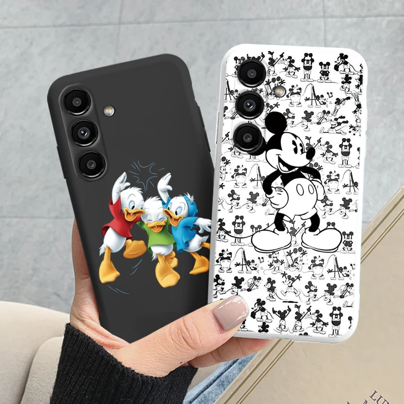 Donald Duck Case For Samsung Galaxy A15 4G 5G Cover Cute Cartoon Minnie Mickey Mouse TPU Soft Coque For Samsung A 15 Shell