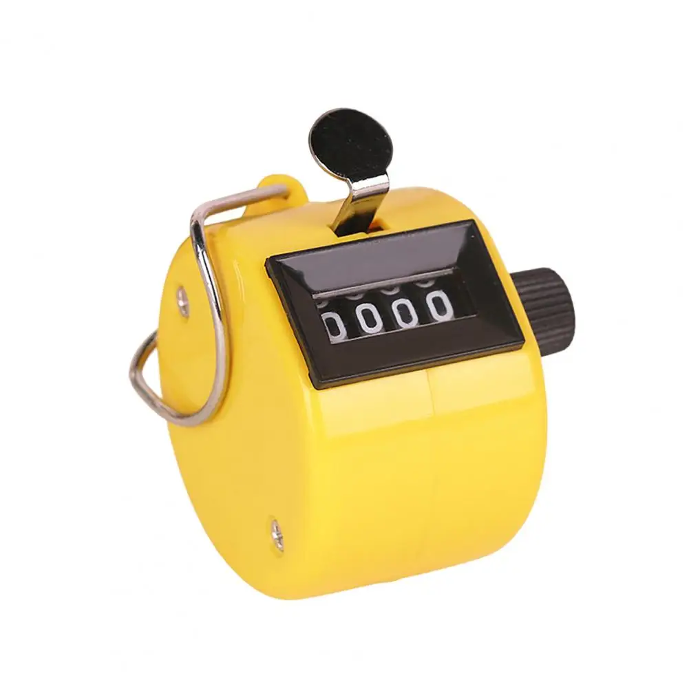 Manual Counter Mechanically Jump Quick Reaction Precise Sturdy Portable 4 Digit Number Mini Hand Held Tally Counter For Sports