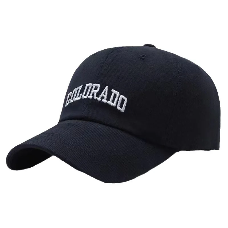 

COLORADD Baseball Cap Deep Top Curved Eaves Show Face Small Korean Version Alphabet Cap Korean Version Retro Embroidery