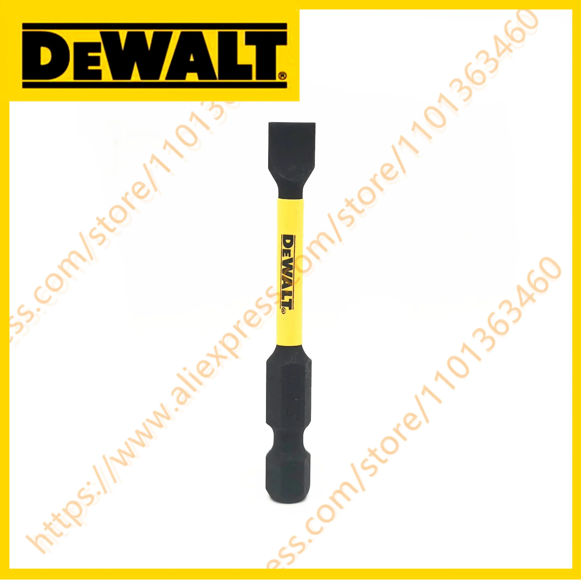 10PCS DEWALT DWA2SL8IRB IMPACT READY 8-10 Slotted Flextorq Power Bit 1/4 Shank S2 Steel 2 in Length Drill Bits Power Tool