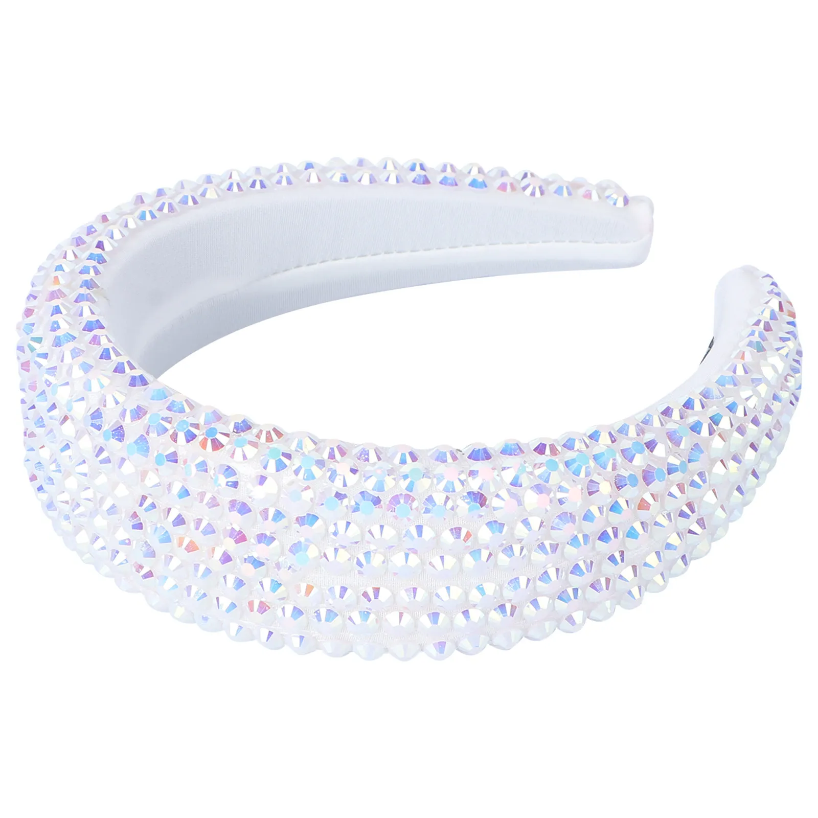 

1Pcs Rhinestone Headdress Glamorous Baroque Hair Hoop Bridal Hair Accessory Wedding Party Headband Crystal Headband Women