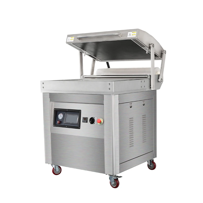 เครื่องซีลสูญญากาศแบบถาดแนวตั้ง รุ่น HVC-760FS ยี่ห้อ Hualian สำหรับบรรจุภัณฑ์เนื้อสัตว์/ปลา/อาหารทะเล/ไส้กรอก/อุปกรณ์เสริม