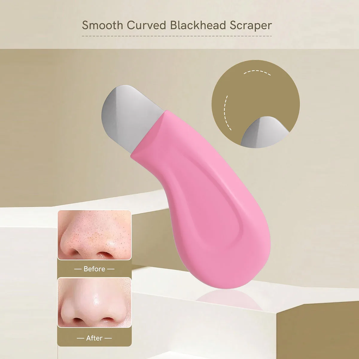 Mee-eter diep reinigend hulpmiddel, compatibel met moddercrème en make-up verwijderaar voor poriënreiniging