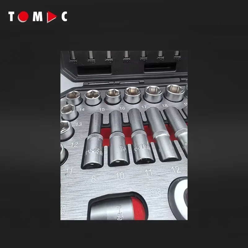 69 Pcs. 3/8" Dr. Socket Wrench Tool Sets Professional Customized Box