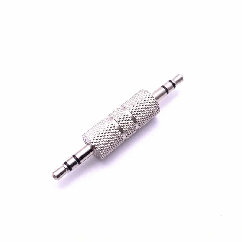 2/5/10PCS Connector 3.5MM Jack to Jack Straight Adapter Real Audio Connector Adapter 3.5mm 3 Pole Earphone Plug Extanded Wire E4