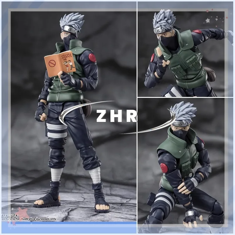 Shf Naruto Kakashi شكل متحرك ، نموذج رسوم متحركة ، شكل حركي ، مجموعة ألعاب هدية ، متوفر في المخزون ، hatoy