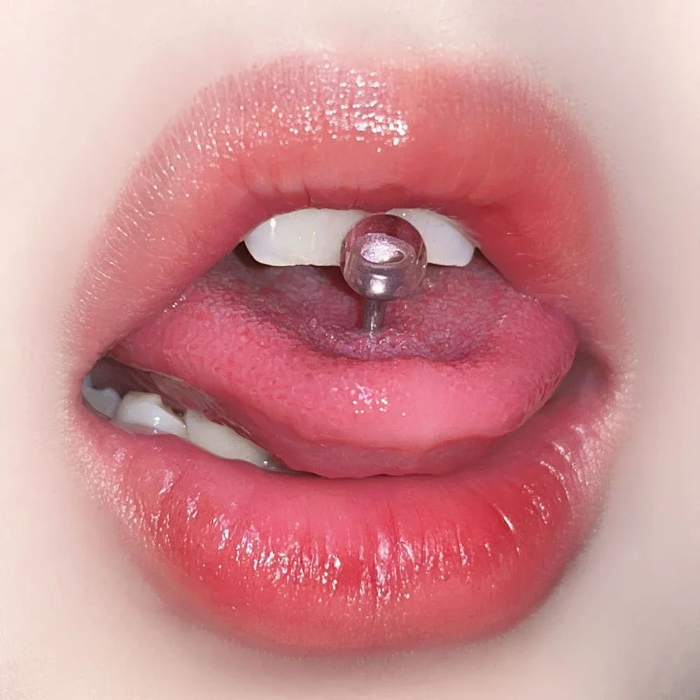 Anneau de piercing de langue clouté en acier inoxydable pour hommes et femmes, jouet adulte, bijoux découpés, accessoires sexy, parler sale punk, baiser, sexe