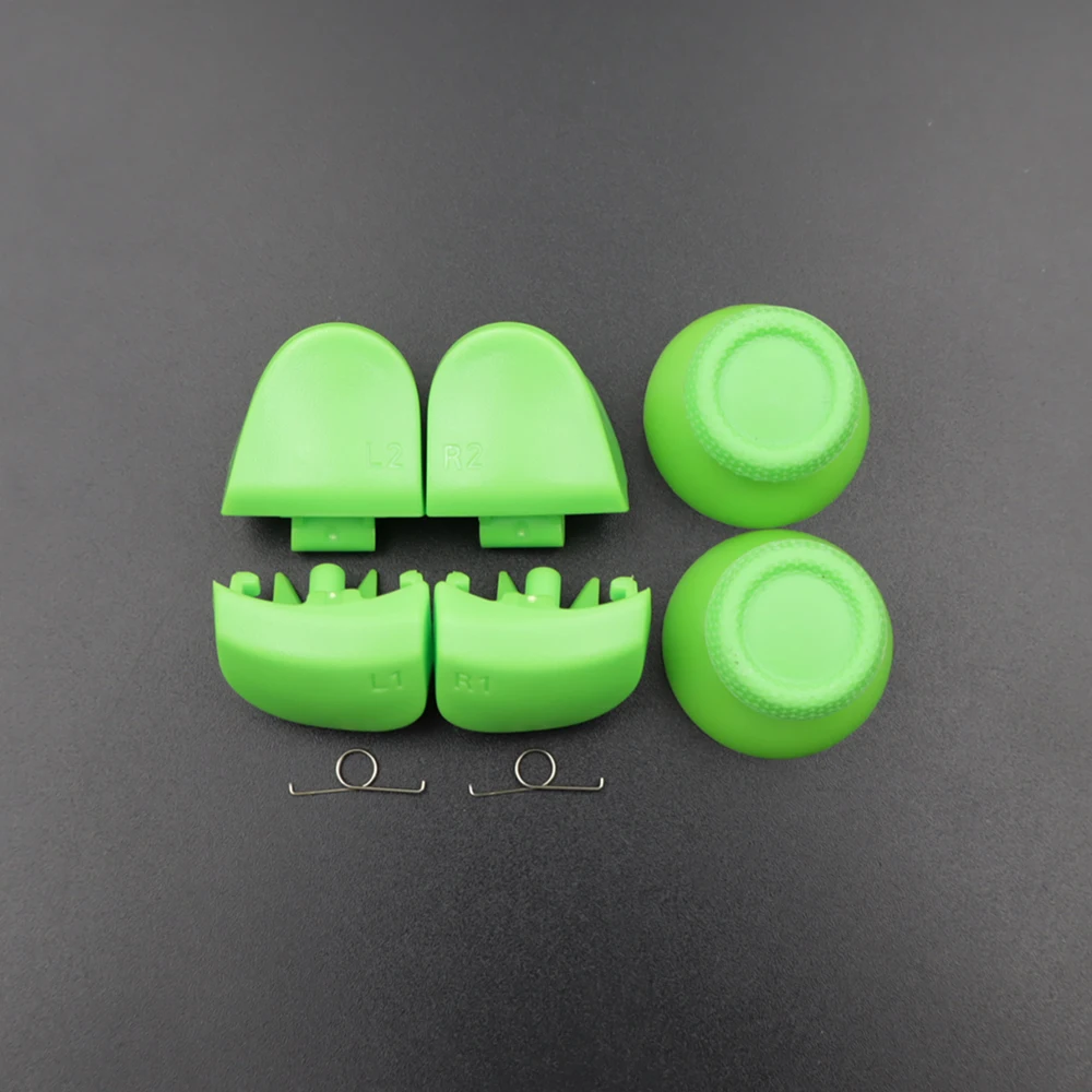 1 Set BDM-030 Joystick-Daumenkappen & R1 L1 R2 L2 Game-Trigger-Tasten mit Feder für PS5 V3.0 Controller Ersatzteil