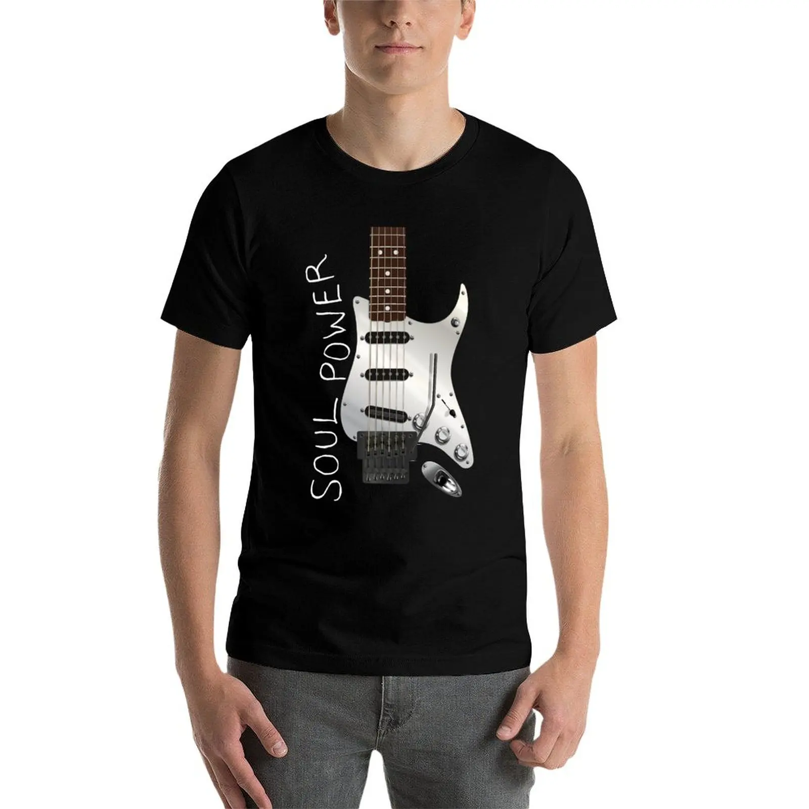 الروح السلطة سترات نمط الغيتار التوضيح الرقمي تي شيرت تي شيرت للرجل 100 بالمائة القطن رجل التي شيرت تي شيرت للرجل تي شيرت #5