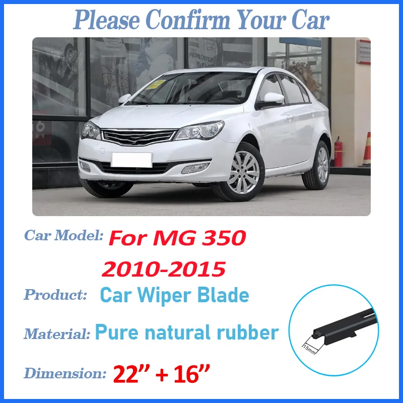 

For MG 350 Accessories Roewe 2010 2011-2015 Car Front Wiper Blades Durable Noise Reduction Windshield Windscreen Wipers Brushes