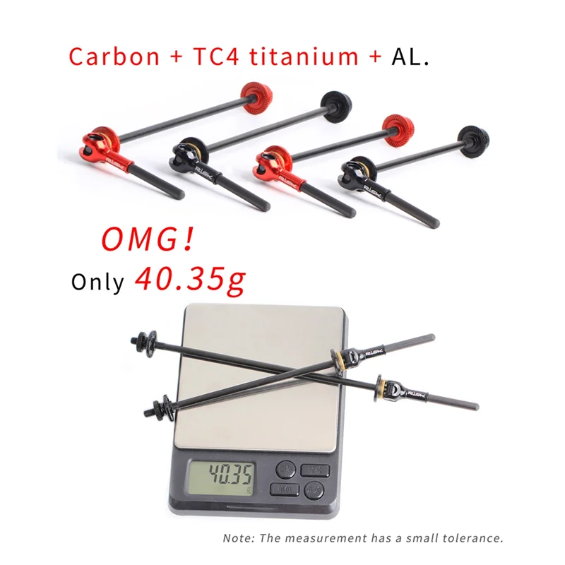 

RISK Bike Titanium Alloy Road Bike 100/130Mm Hub Skewer QR With Carbon Lever Black